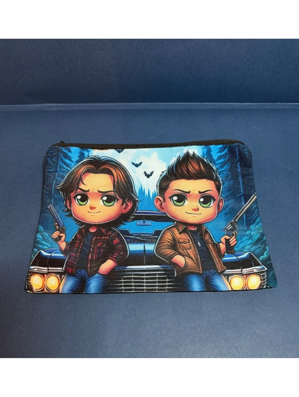 Cosmetic or anything bag Supernatural Sam & Dean Winchester.